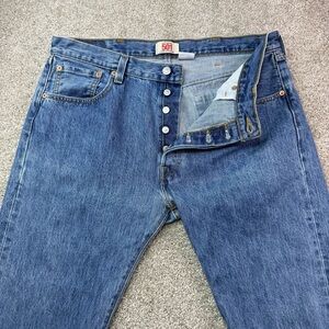 Levi's 501 Men Classic Straight Blue Jeans 38x30